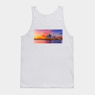 Sydney Opera House Sunset Painting Tank Top